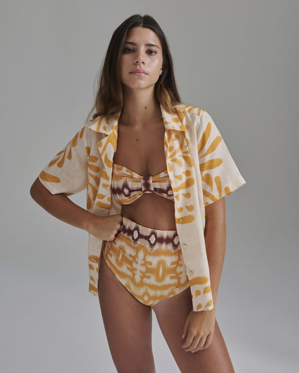Victoria Bottom / Yellow Ikat - Western